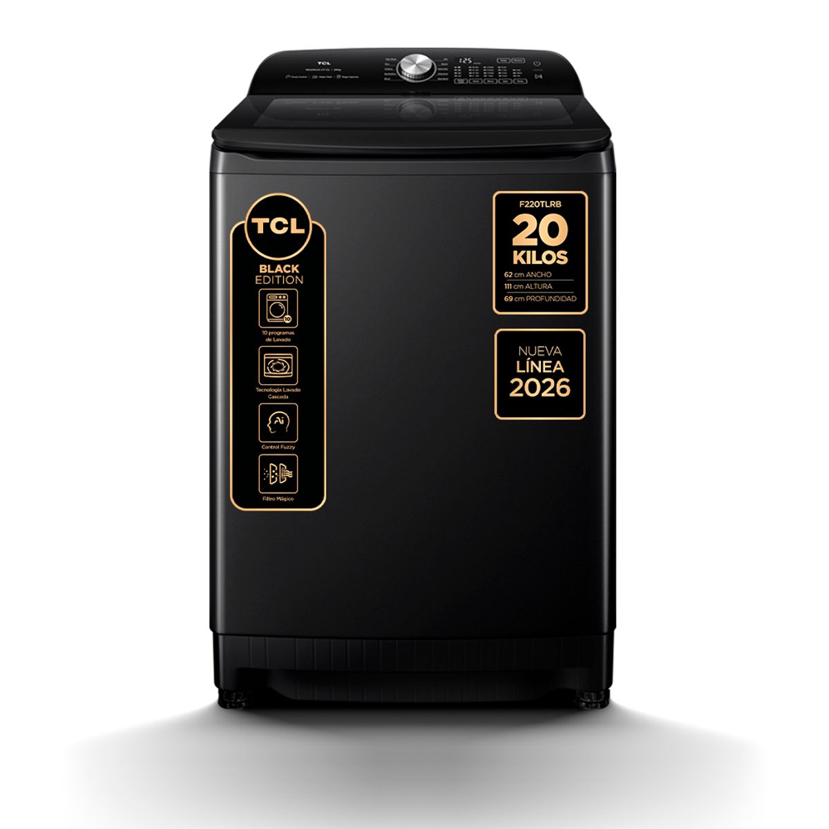 TCL - Lavadora Carga Superior 20Kg  F220TLRB