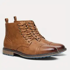 VATYERTY - Botas de hombre con parte superior de PU y suela de goma