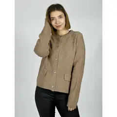ENIGMATICA BOUTIQUE - Sweater Tipo Blazer Paño Botones Dorados