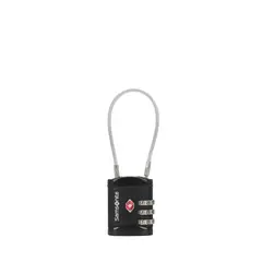 SAMSONITE - Candado Cablelock de Maleta 3 dígitos Global Negro