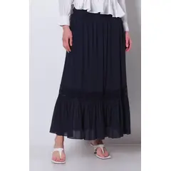 WADOS - FALDA LARGA CON CORTE Y CINTURA ELASTICADA