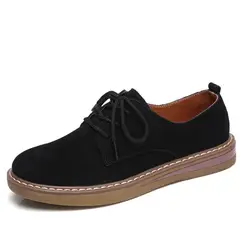 VATYERTY - Elegantes zapatos planos Oxford beige para mujer