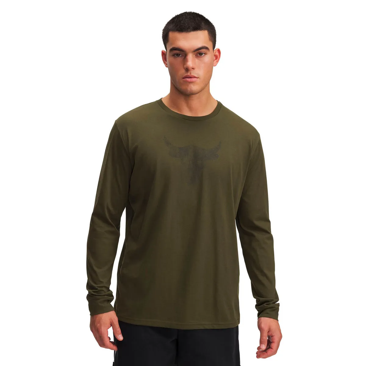 UNDER ARMOUR - Polera ML Training hombre Project Rock verde UNDER ARMOUR