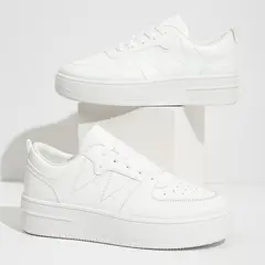 VATYERTY - Zapatillas deportivas bajas de punto transpirables de talla grande