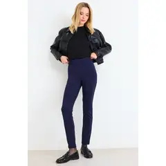 ASH - Calza Lisa Textura Mujer Azul