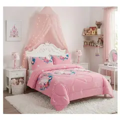 COMPRAPO - Cobertor Chiporro Infantil Unicornio Good Night + 1 Funda 1,5 Plaza