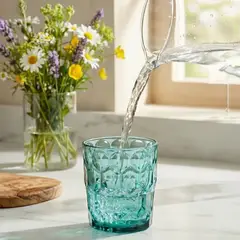 GUZZINI - Vaso Vanity Diamond Aquamarine Bajo