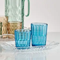 GUZZINI - Vaso Vanity Curve Turquesa Bajo