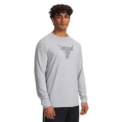 UNDER ARMOUR - Polera ML Training hombre Project Rock gris
