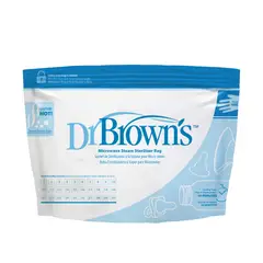 DR BROWN'S - Bolsa Esterilizadora al Microondas 5UN uso hasta 2030 veces Dr. Brown´s