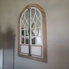 GENERICO - ESPEJO DECORATIVO RUSTICO ARCO VENTANA VINTAGE