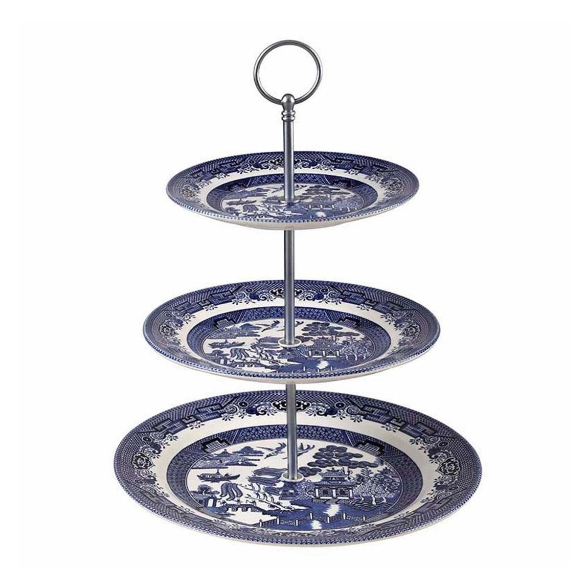 CHURCHILL - Set Platos 3 Niveles Blue Willow Churchill