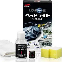 GENERICO - Kit Restaurador De Focos Soft99 Light One Pulidor Ópticos
