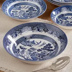 CHURCHILL - Bowl Blue Willow 22cms