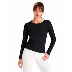 ROLY - Polera Manga Larga 100% Algodón Para Mujer