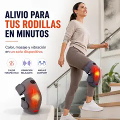 MOVI - MOVENIX™ Rodillera Térmica Masajeadora 3 en 1- Calor, Vibración y Soporte Ajustable Para Más Confort