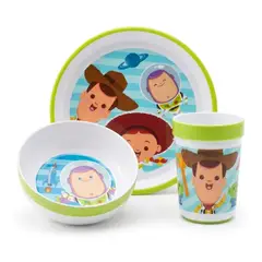 DISNEY - Set Vajilleria 3 Piezas Toy Story (Plato, Bowl y Vaso)