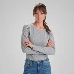 ROLY - Polera Manga Larga 100% Algodón Para Mujer