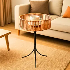 BOHEMIK - Pedestal decorativo multipropósito Mateo Alto 60 cm x 30 cm