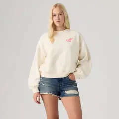 LEVIS - Polerón Mujer Vintage Boxy Crew Beige