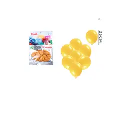 GENERICO - Globos Perlado Dorado 25Cm