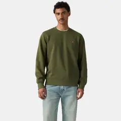 LEVIS - Polerón Hombre Core Crew Sweatshirt Verde
