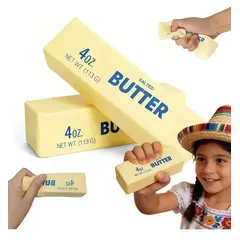 GENERICO - Squishy barra de mantequilla butter 13cm anti estres