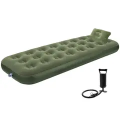 VIDITA - Colchón Inflable Individual 1 plaza + 1 Almohada + Inflador