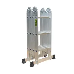 MIRLO - Escalera Multiproposito Aluminio 150Kg 4X3 12 Peldaños