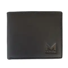 MONTREAL - Billetera hombre cuero genuino protección RFID trifold