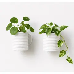 ZARKA LAB - Pack 2 Macetero De Pared Horizon M 13 X 14 Cm