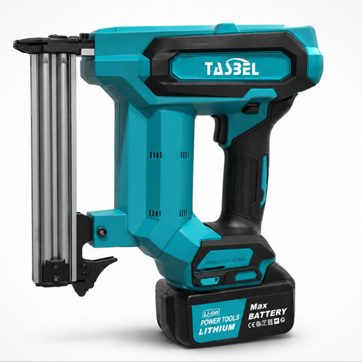 TASBEL - Clavadora Inalambrica Brushless Tasbel A Bateria Para Carpinteria Madera Tapiceria Profesional