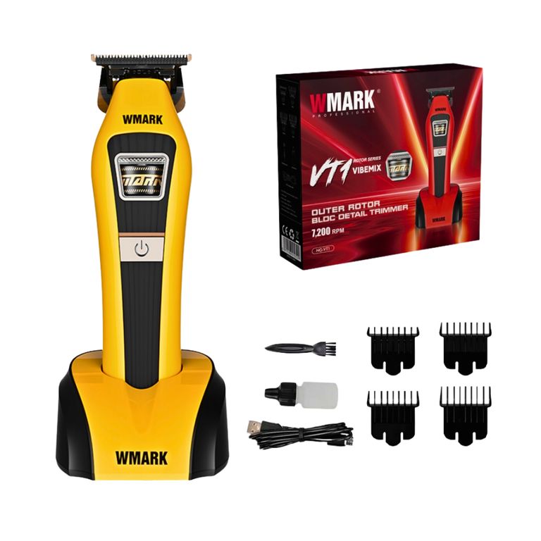 Patillera Profesional NG-VT1 Motor Outer Rotor Cuchilla DLC Amarillo