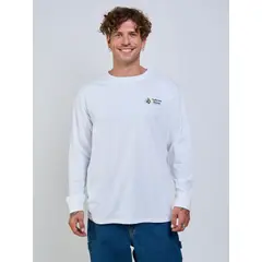 VOLCOM - Polera ML Icy Eyes Blanco Hombre