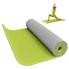 21K SPORTS - Mat Yoga 6 mm Colchoneta Deportiva Antideslizante Verde