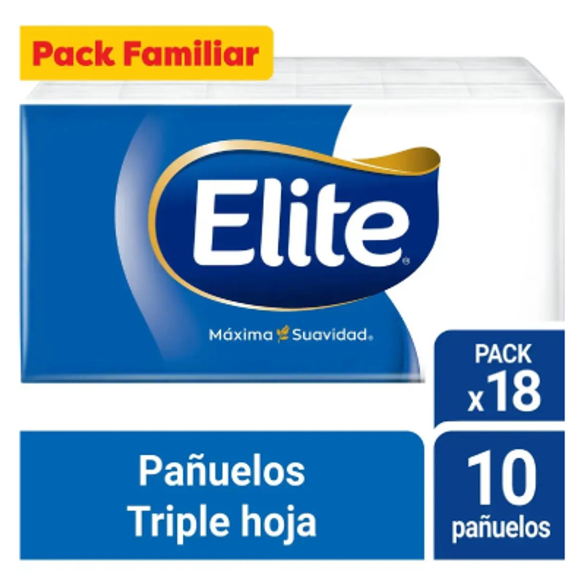 ELITE - Pañuelos Elite Pack Familiar 18 Un