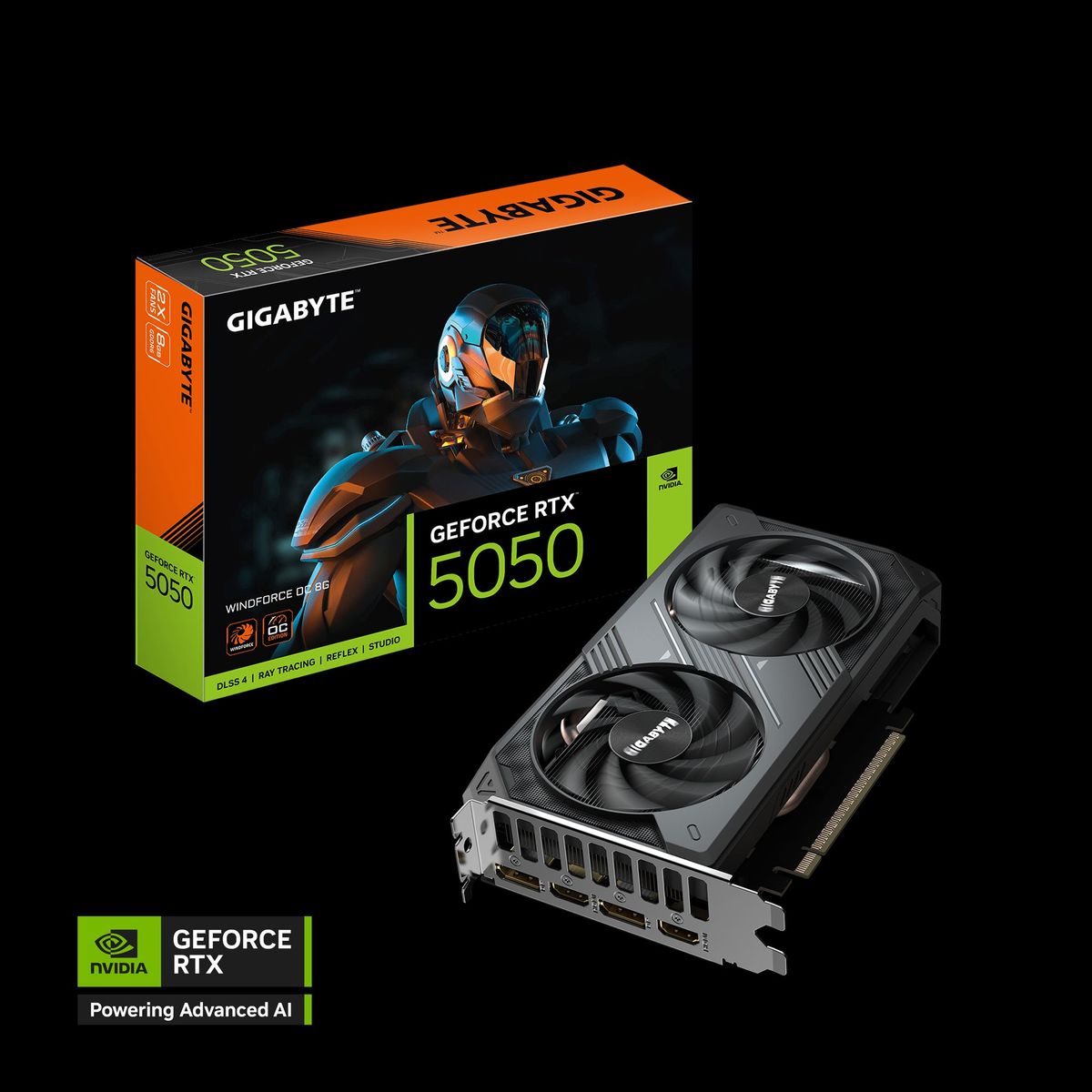 GIGABYTE - Tarjeta de Vídeo Gigabyte GeForce RTX 5050 WINDFORCE OC 8G
