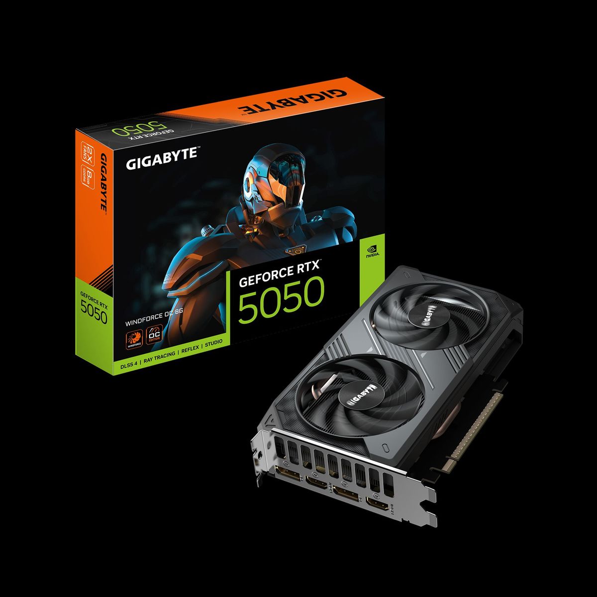 GIGABYTE - Tarjeta de Vídeo Gigabyte GeForce RTX 5050 WINDFORCE OC 8G