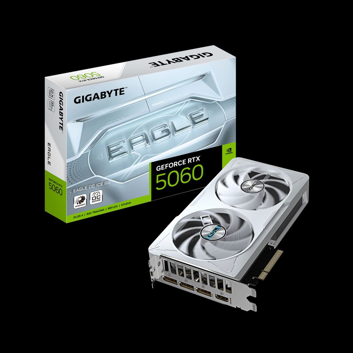 GIGABYTE - Tarjeta de Video Gigabyte GeForce RTX 5060 Eagle OC ICE 8G