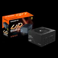 GIGABYTE - Fuente de Poder 850W Modular 80+ Gold, GP-UD850GM