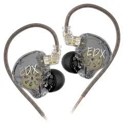 KZ - Audífonos EDX Lite Gris Hifi IEM 1DD Sin Micrófono