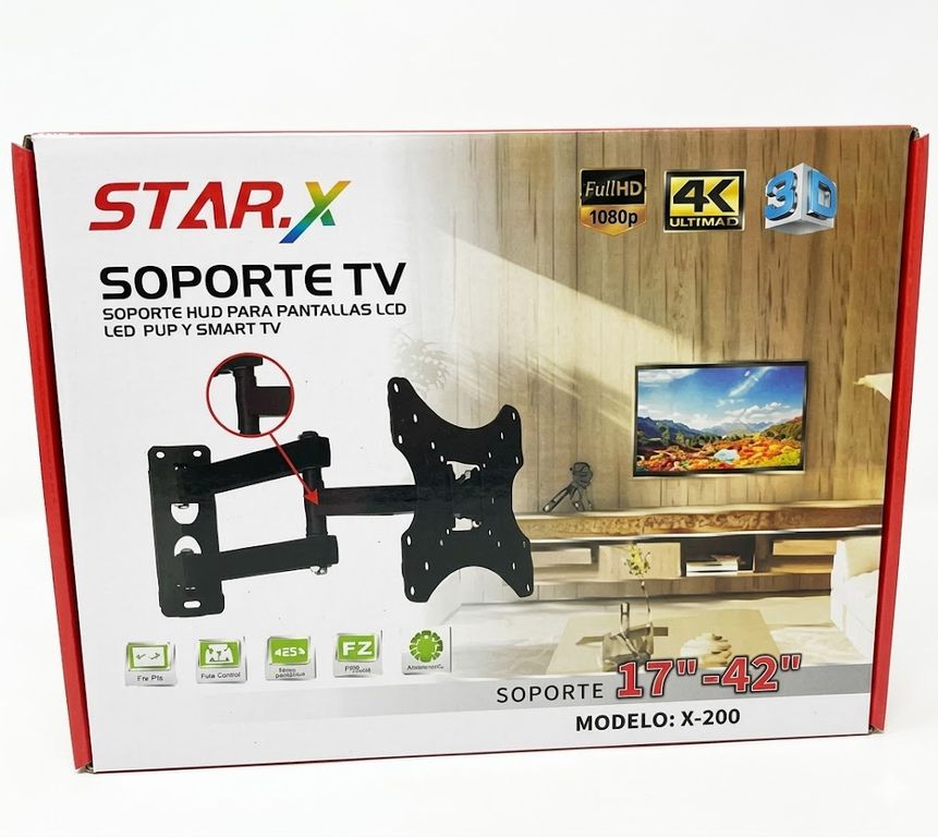 GENERICO Soporte De Tv Con Brazo Para 14 A 42 Negro