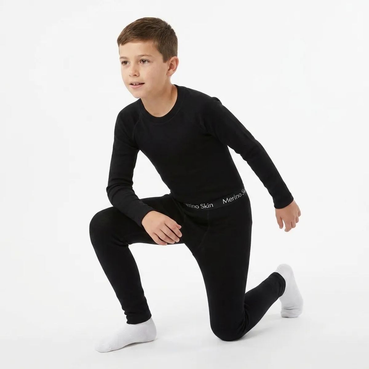 MERINO SKIN - Calzas Primera capa infantil 100% lana merino Pantalon niño
