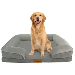 NORPLAT - Cama Antiestrés Ortopédica para Perro Grande 110cm Gris
