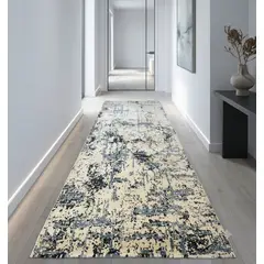 DECOGHAR - Pasillo Vintage lavable Frozen Tectonic 80x250 cm