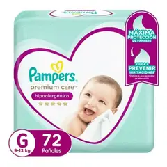 PAMPERS - Pañales Premium Care G 72 Uds