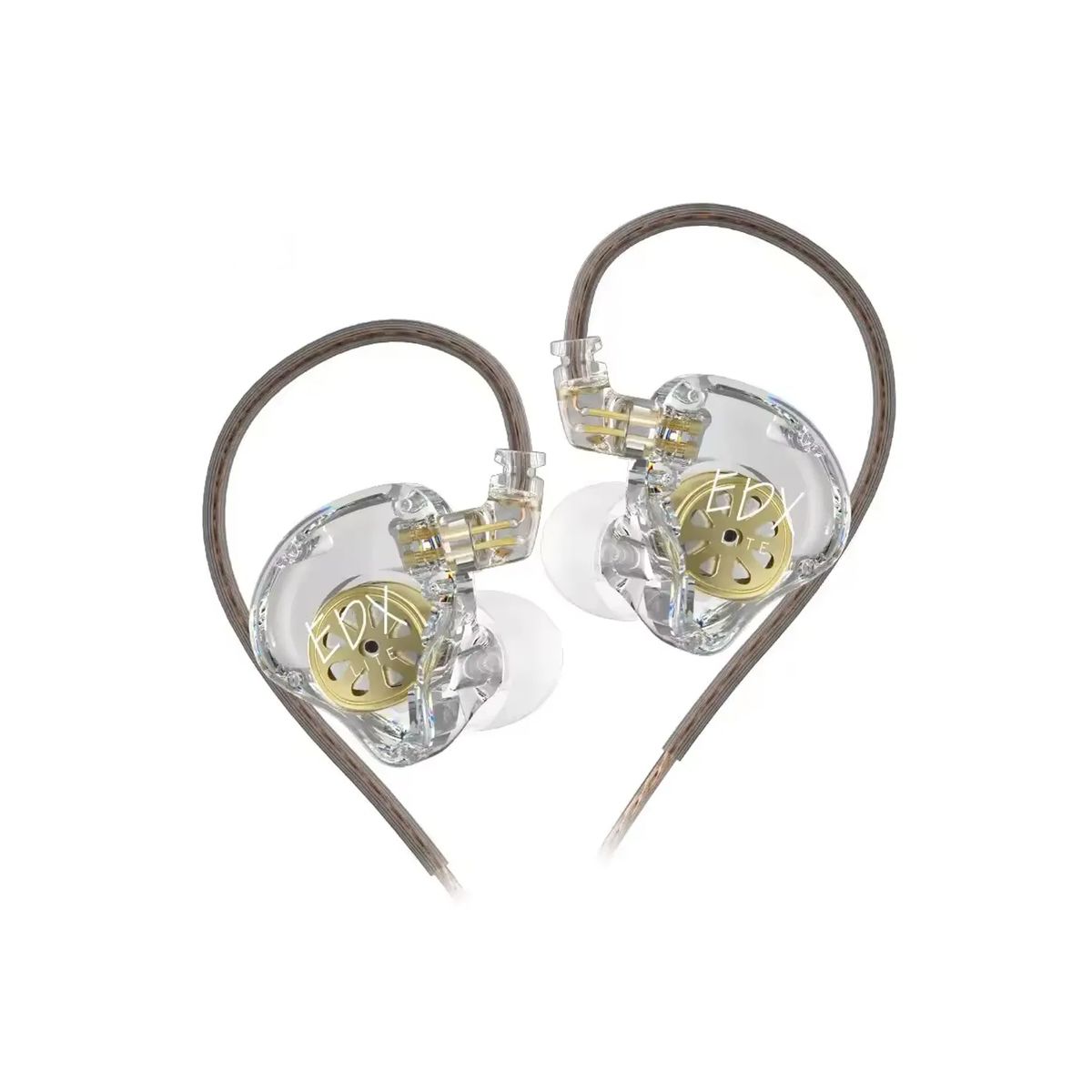 KZ - Audífonos KZ EDX Lite Clear Hifi IEM 1DD Sin Micrófono