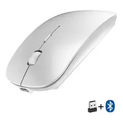 GENERICO - Mouse Inalámbrico Recargable Ultra Delgado, Silencioso, LUCES LED