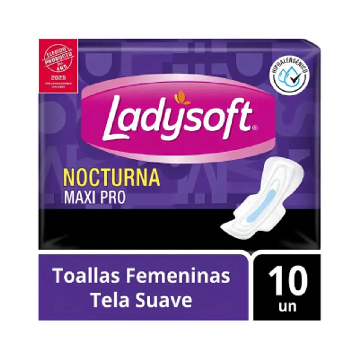LADYSOFT - Ladysoft Nocturna Maxipro Flujo Abundante 10 Uds