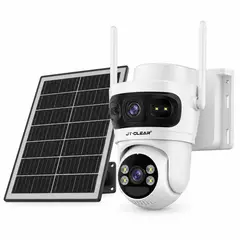 DOPA - Cámara Seguridad Solar Doble Lente Jt-clear Exterior